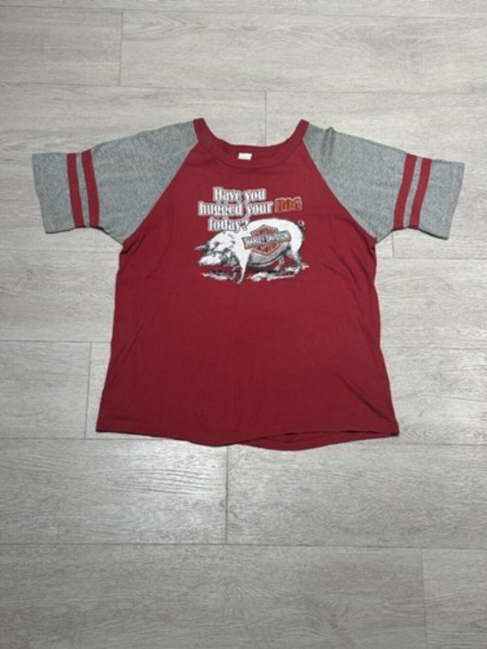 Vintage 1982 Harley Davidson Men's T-Shirt Have You Hugged Your Hog Today Size L